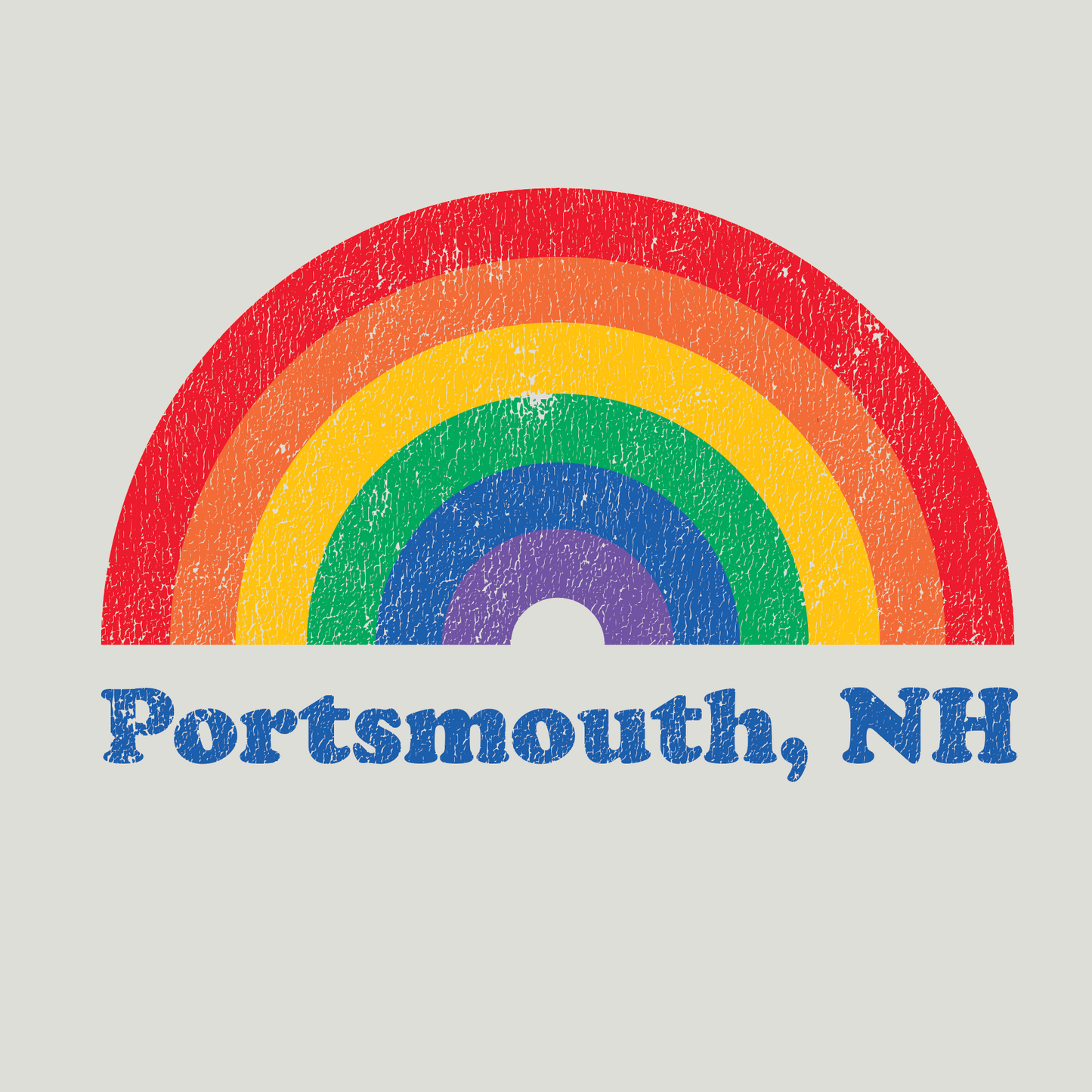 Portsmouth New Hampshire Rainbow Hoodie
