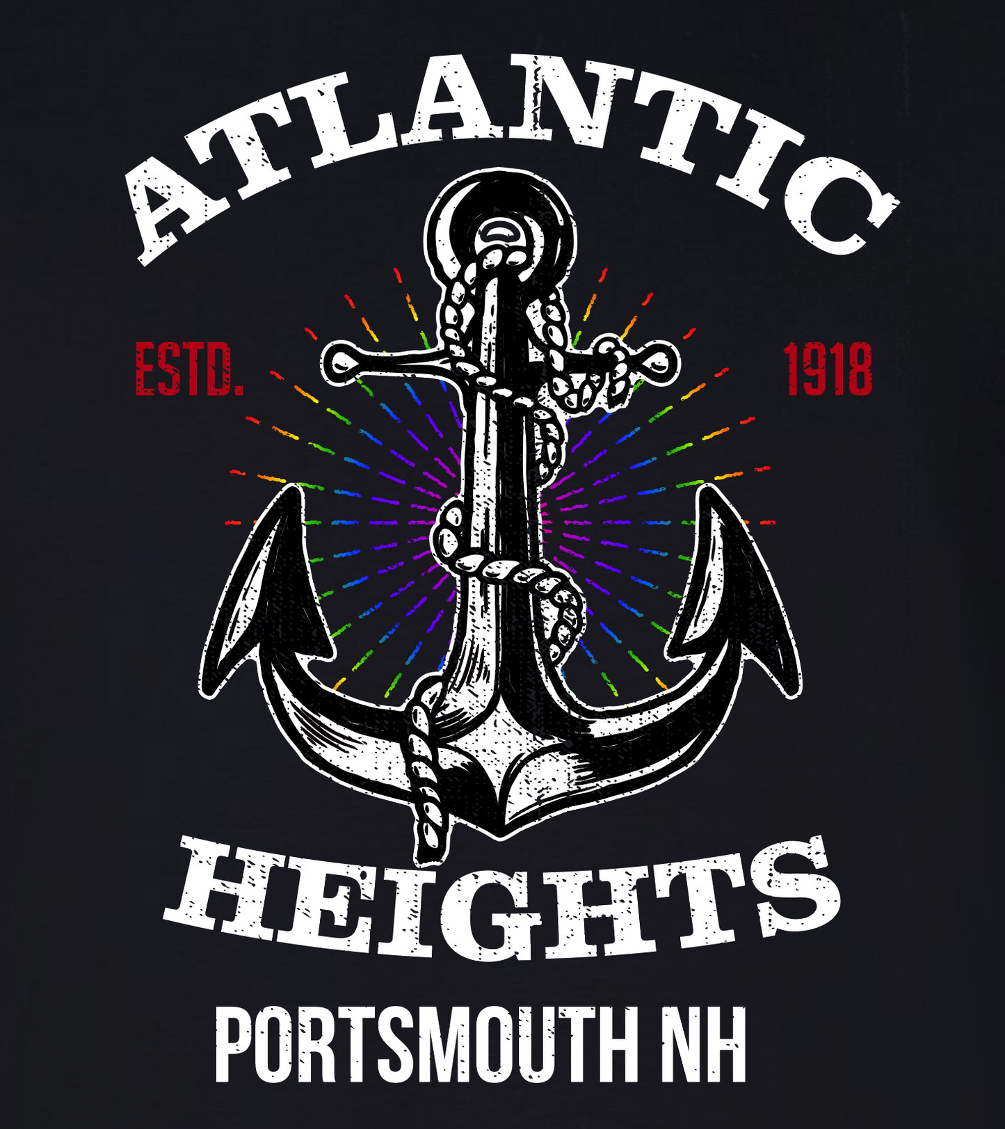 Atlantic Heights Portsmouth NH Short Sleeve T-shirt PRIDE Edition