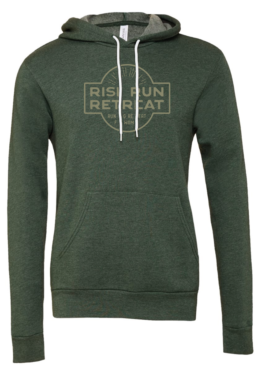 Rise Run Retreat Hoodie Heather Forest