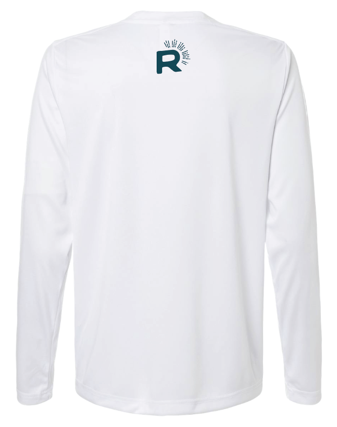 Rise Run Retreat LS UV Performance Top White
