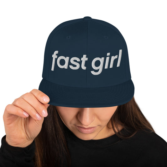FAST GIRL Snapback Hat
