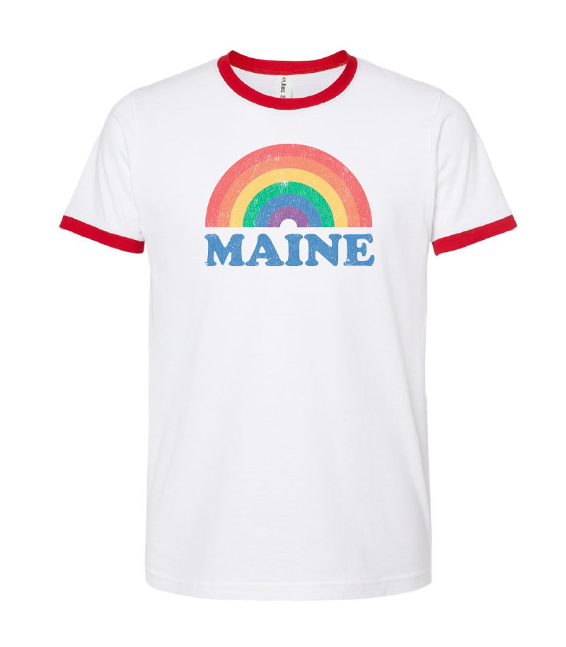 Maine Rainbow Short Sleeve T-shirt