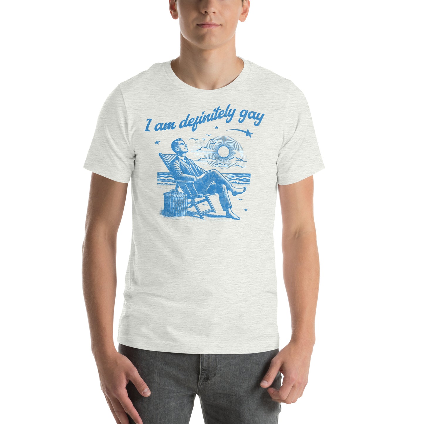 I am definitely gay Unisex t-shirt