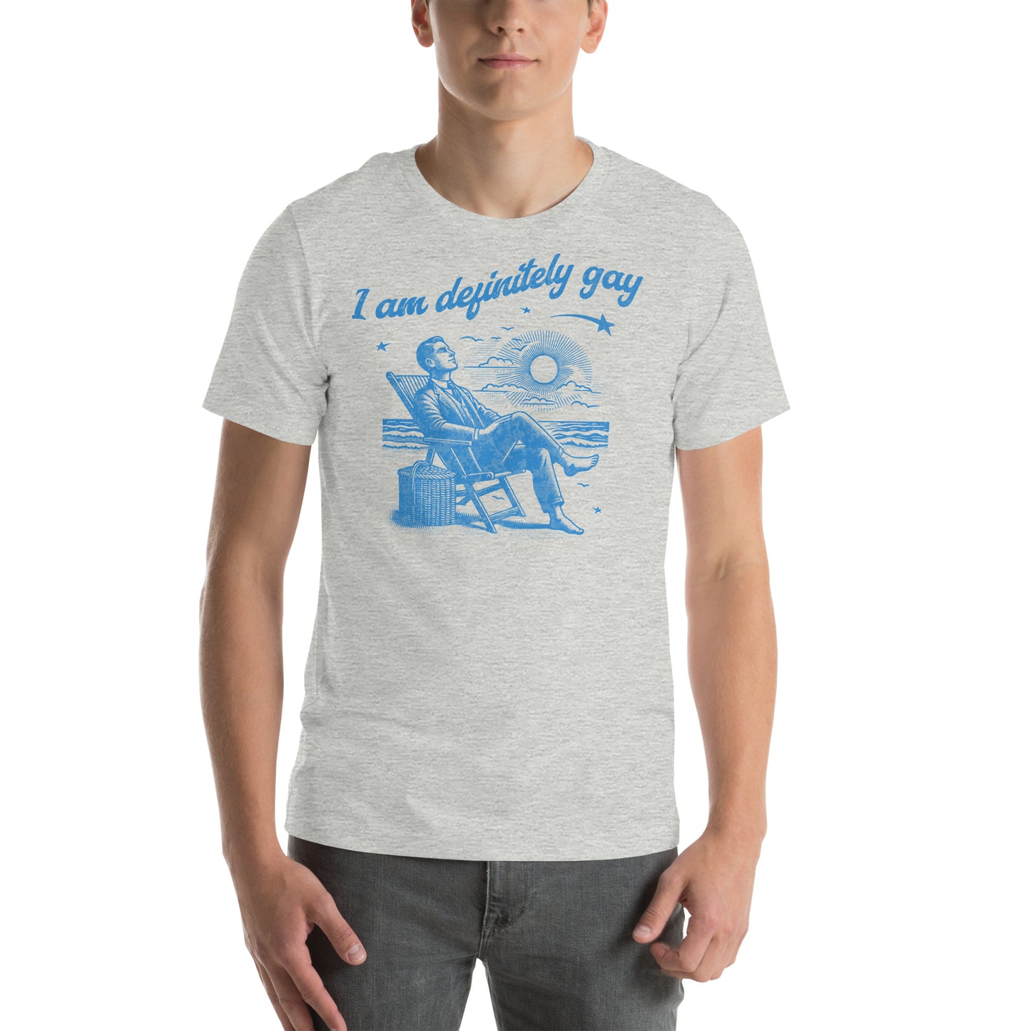 I am definitely gay Unisex t-shirt