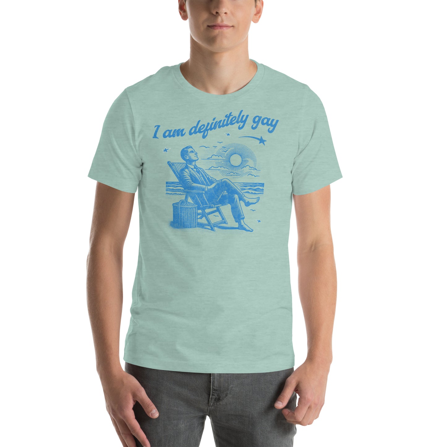 I am definitely gay Unisex t-shirt