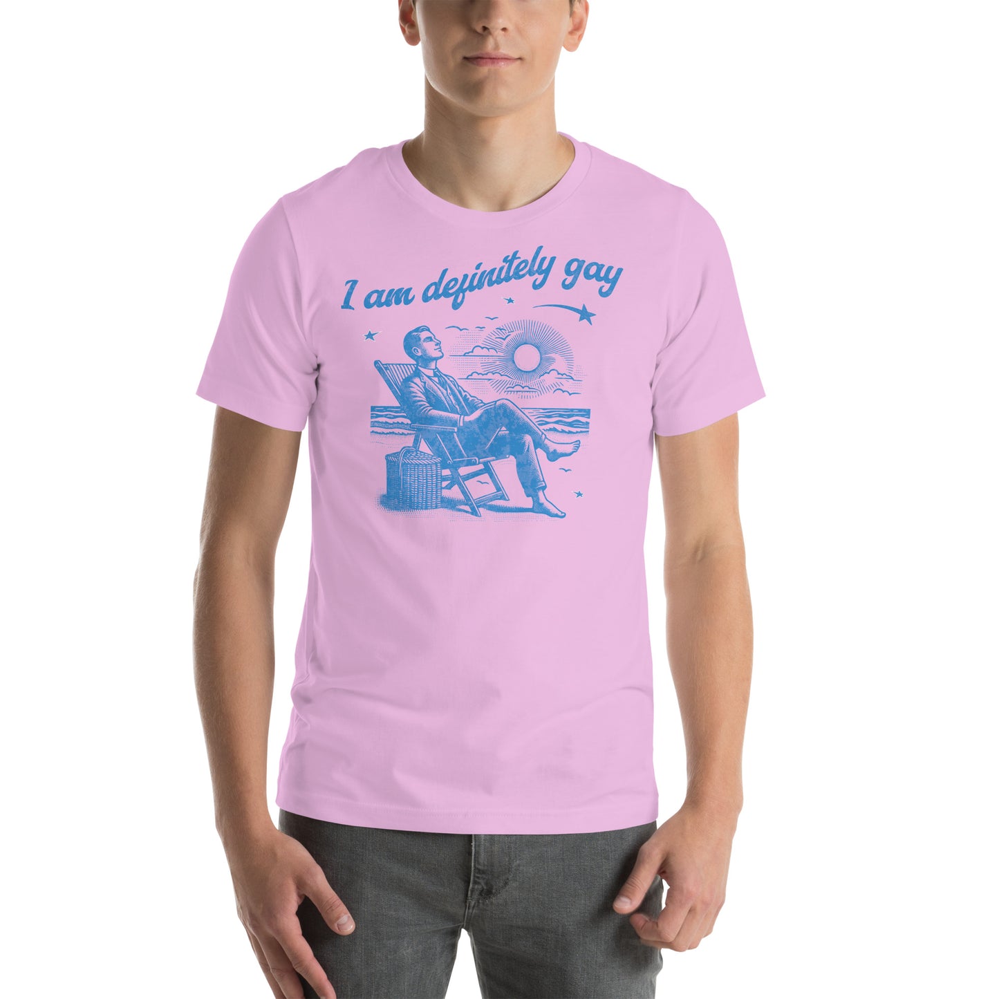 I am definitely gay Unisex t-shirt