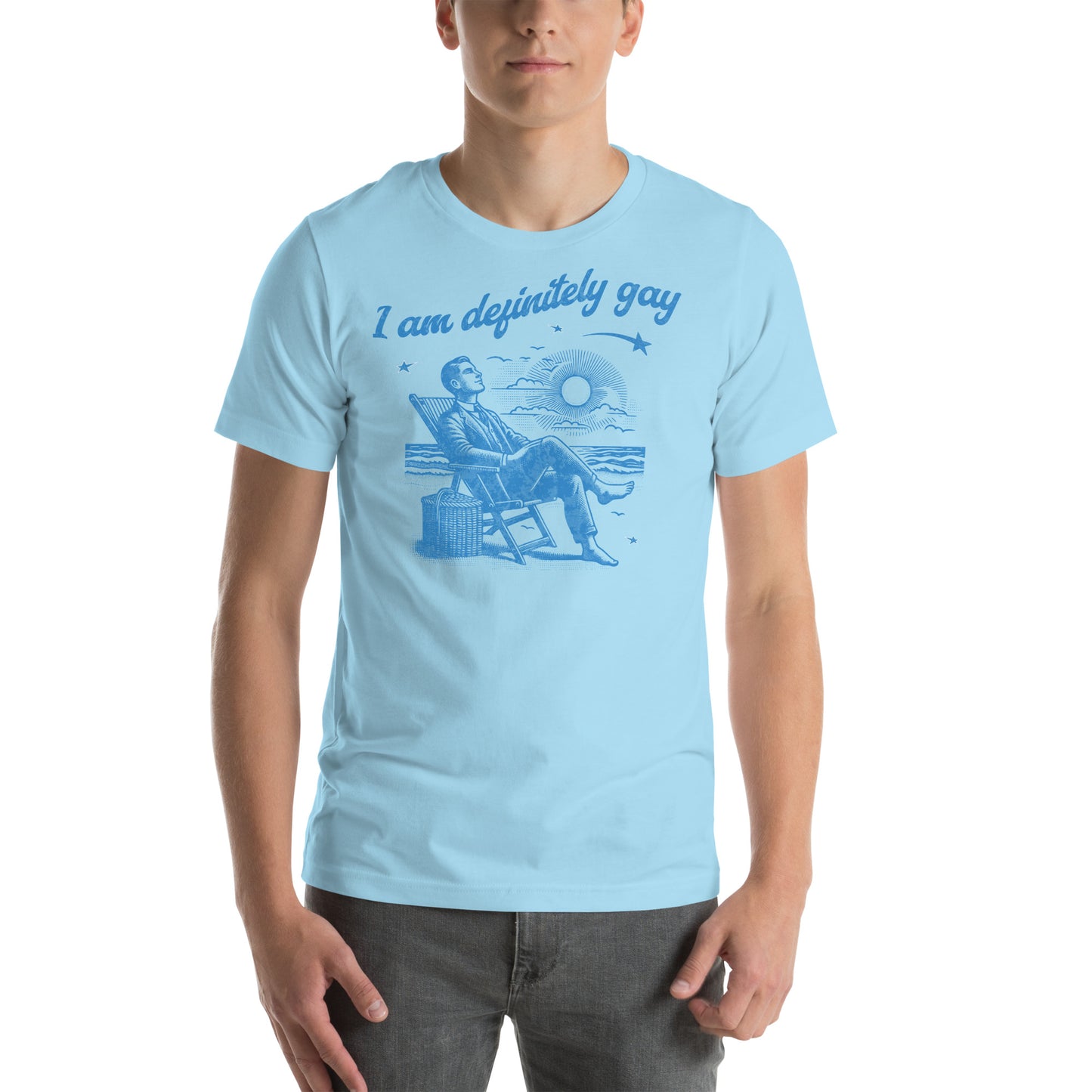 I am definitely gay Unisex t-shirt