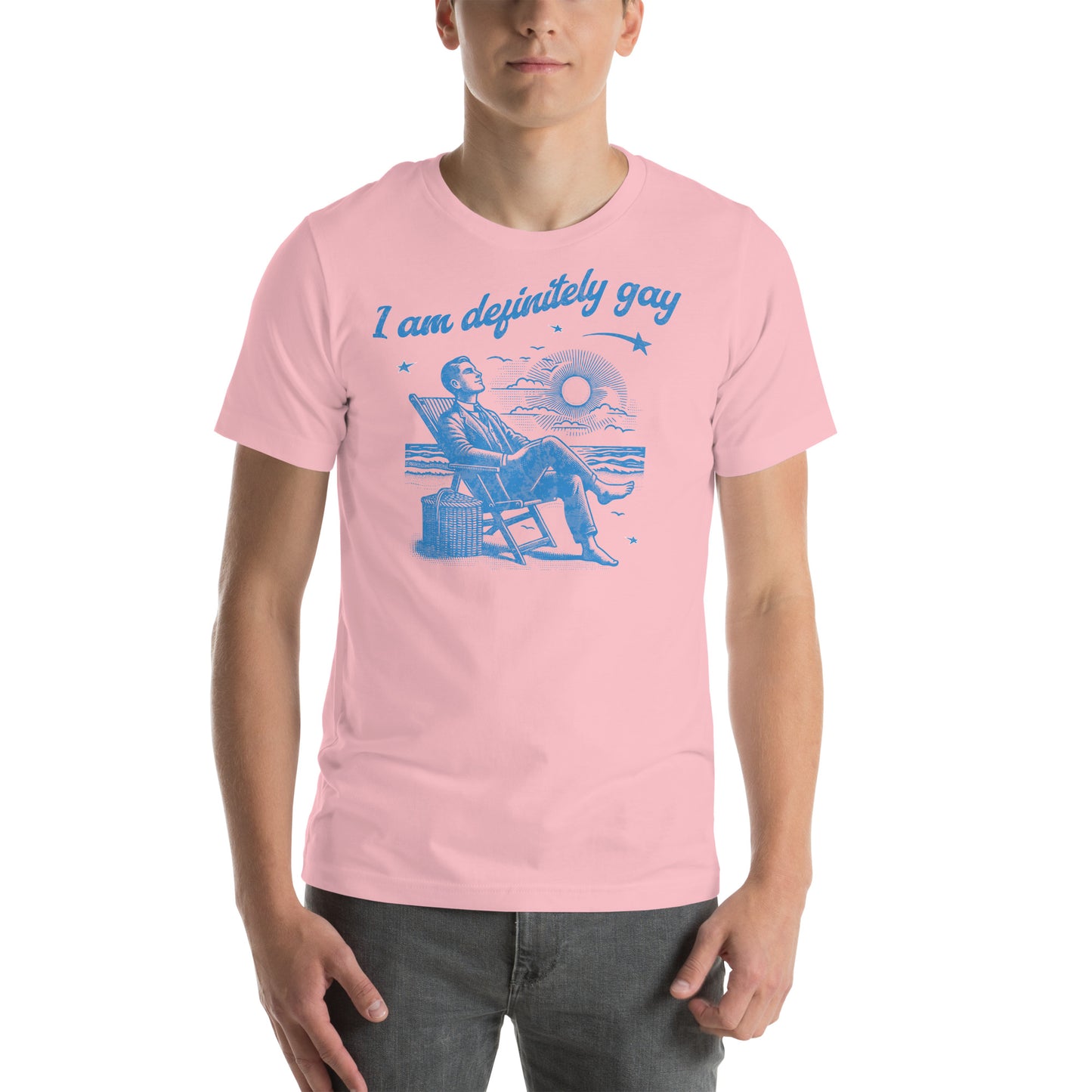I am definitely gay Unisex t-shirt