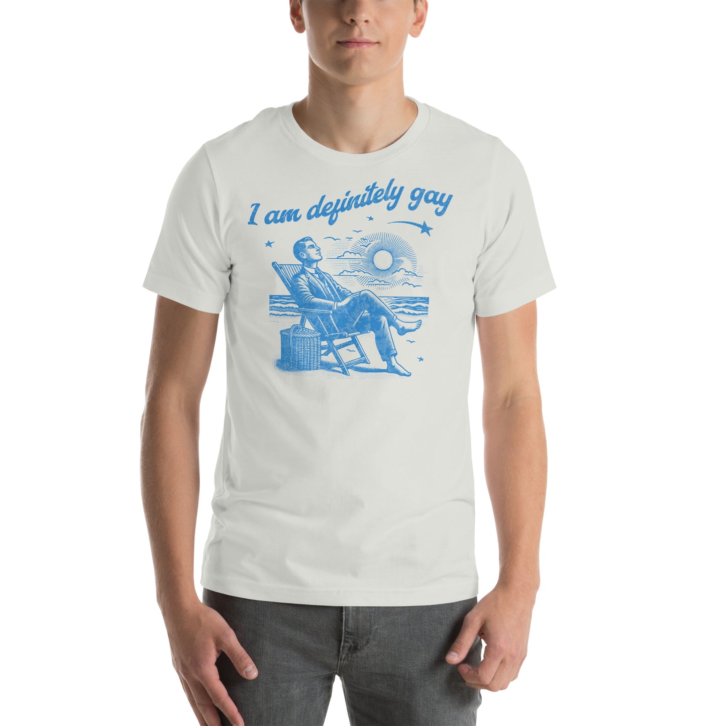I am definitely gay Unisex t-shirt