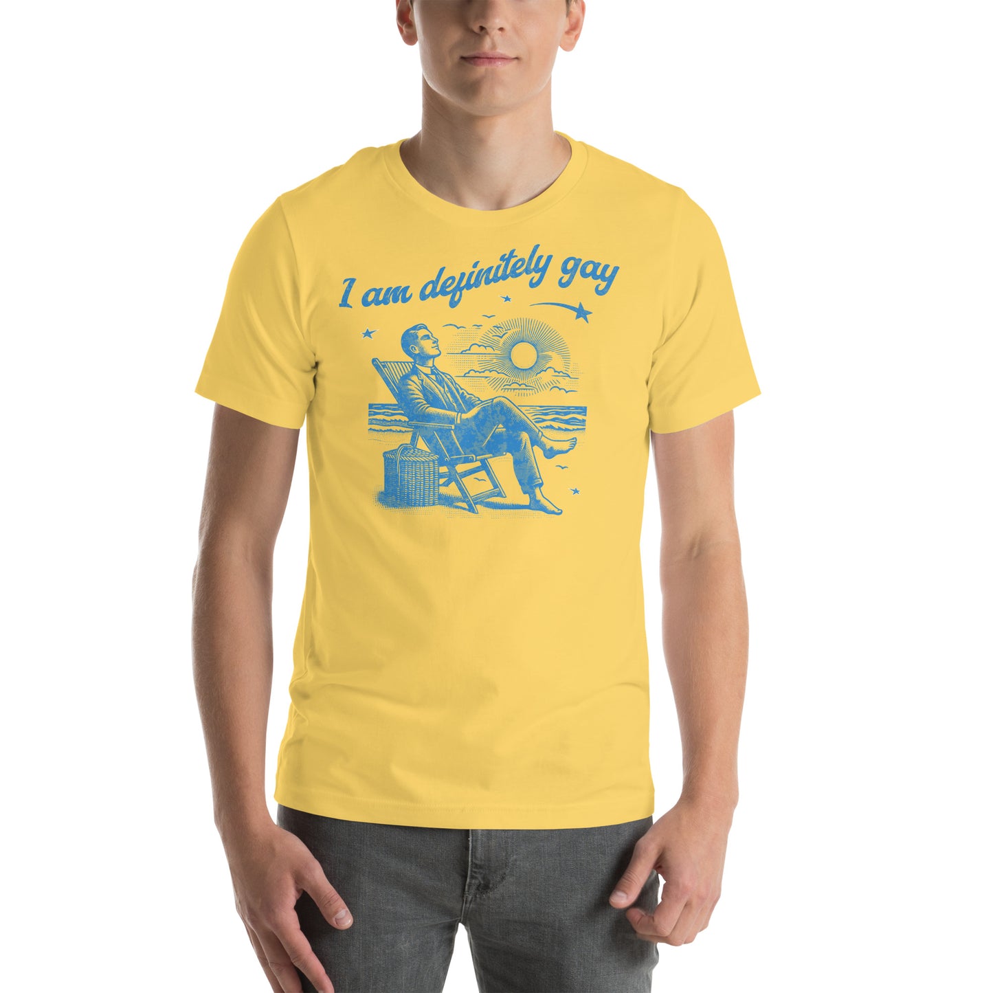 I am definitely gay Unisex t-shirt