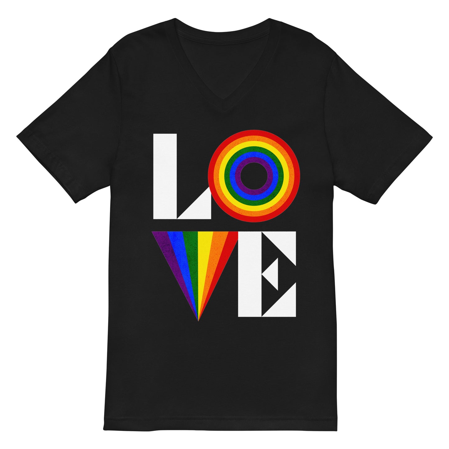 LOVE Unisex Short Sleeve V-Neck T-Shirt