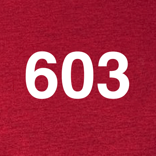 Red shirt, white 603