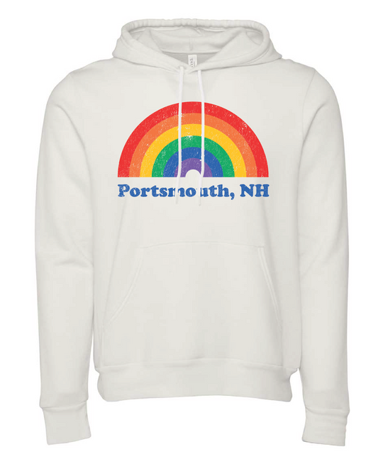 Portsmouth New Hampshire Rainbow Hoodie