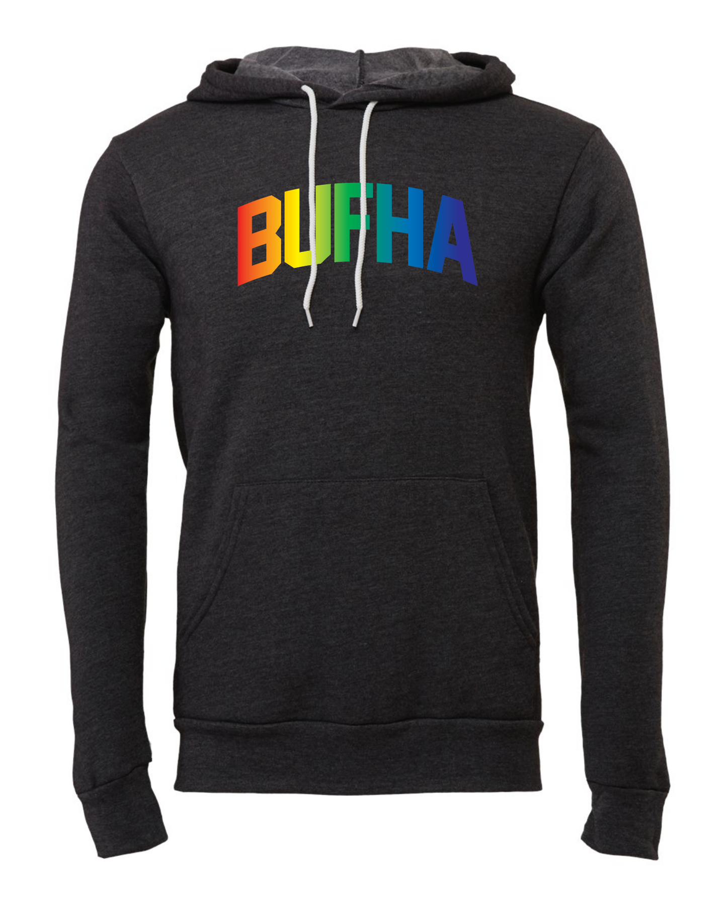 BUFHA rainbow hoodie