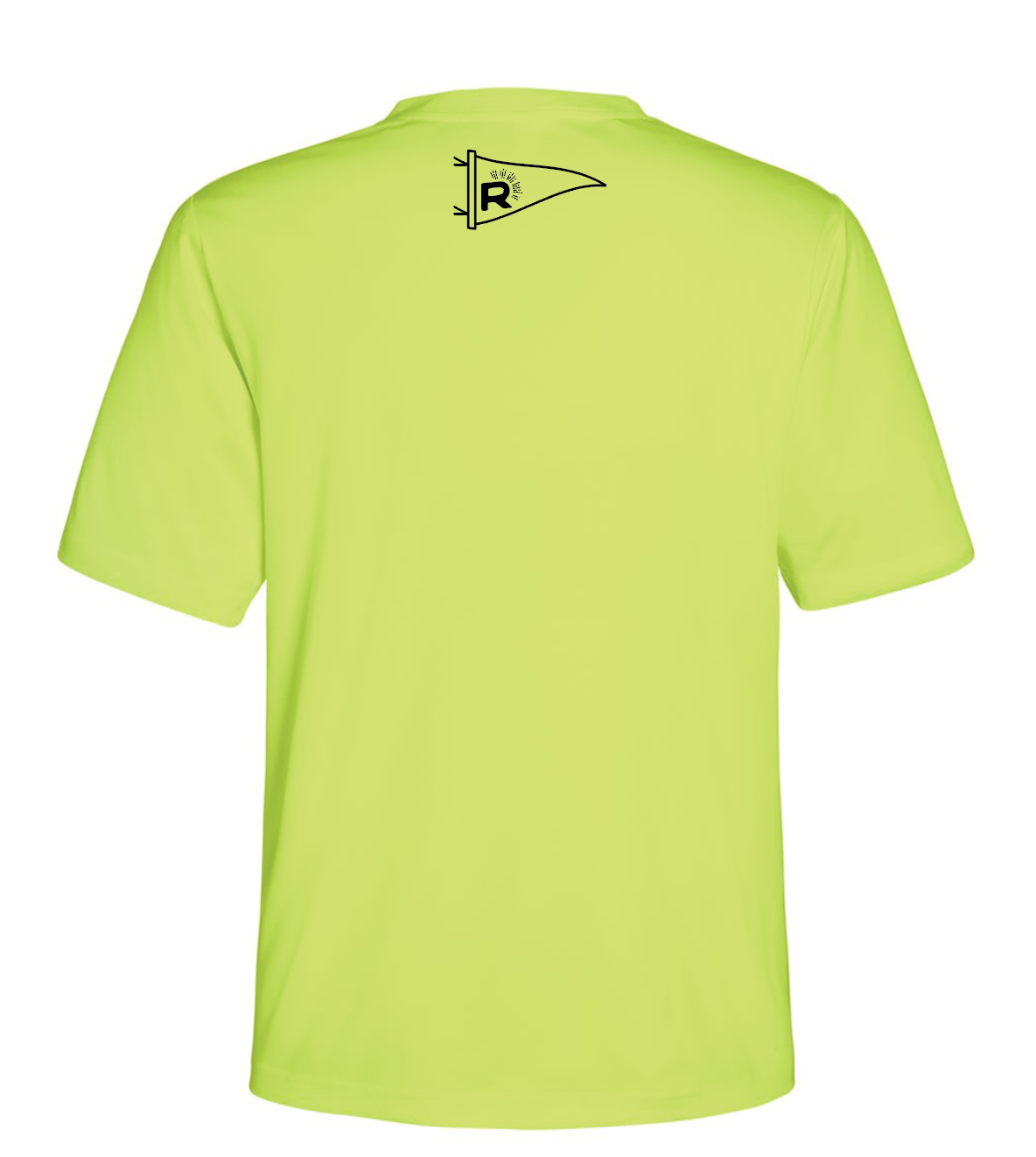Rise Run Retreat SS UV Performance Top Unisex Safety Yellow