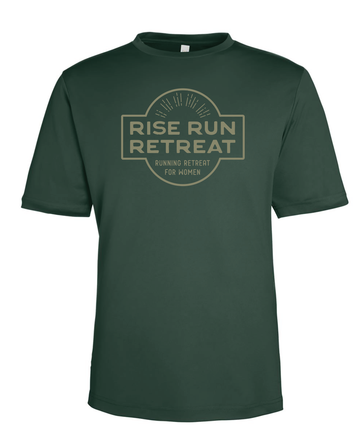 Rise Run Retreat SS UV Performance Top Unisex Forest