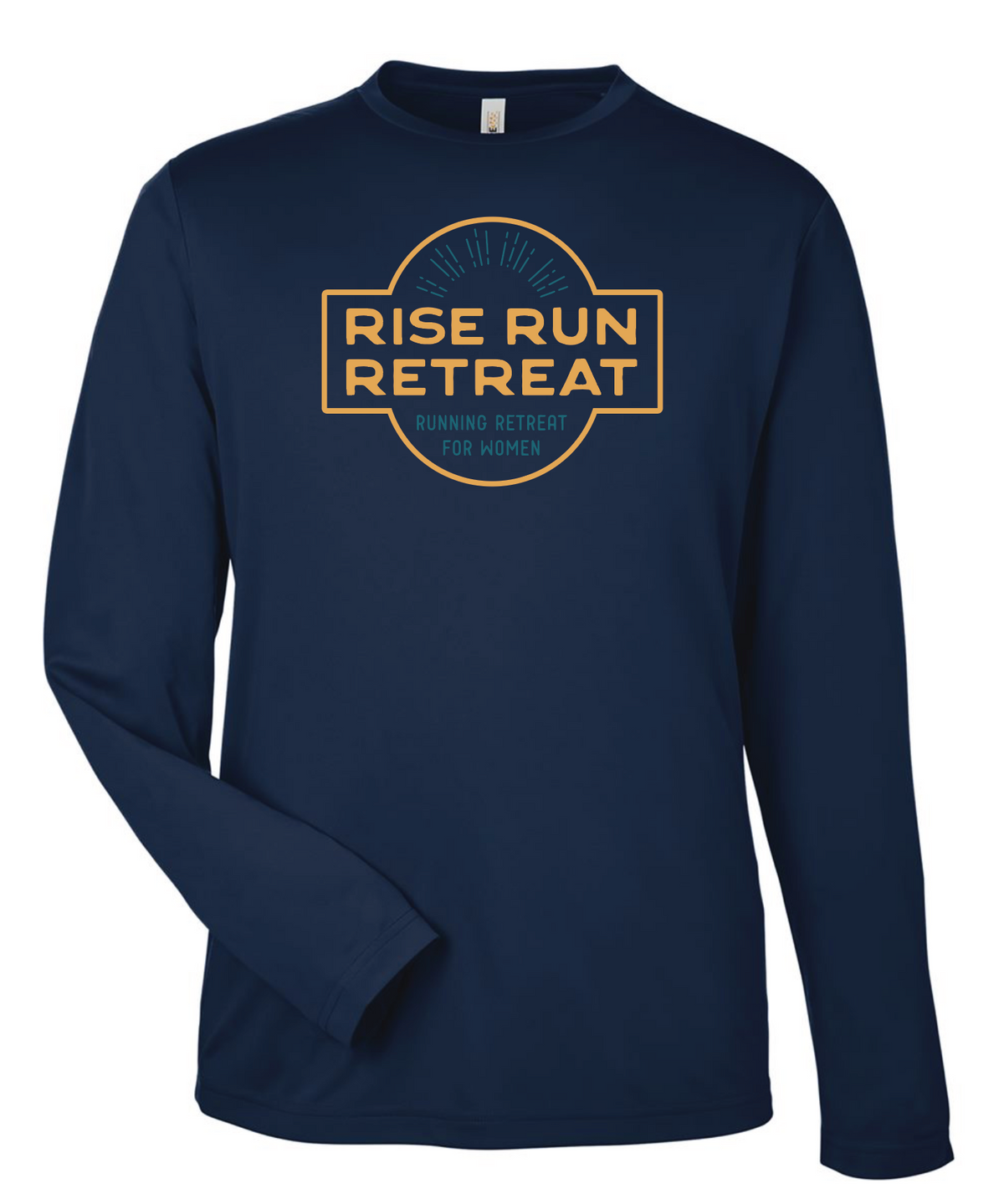 Rise Run Retreat LS UV Performance Top Unisex Navy