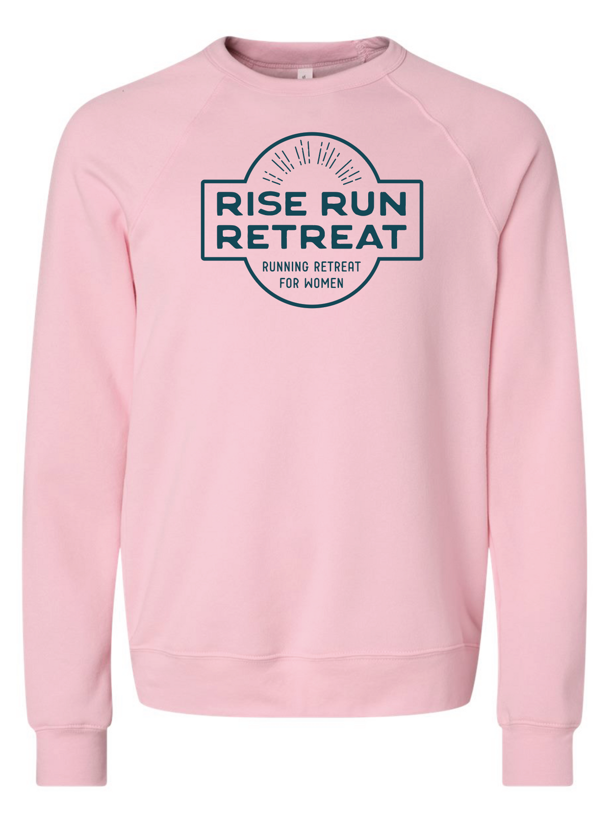 Rise Run Retreat Crewneck Sweatshirt Light Pink