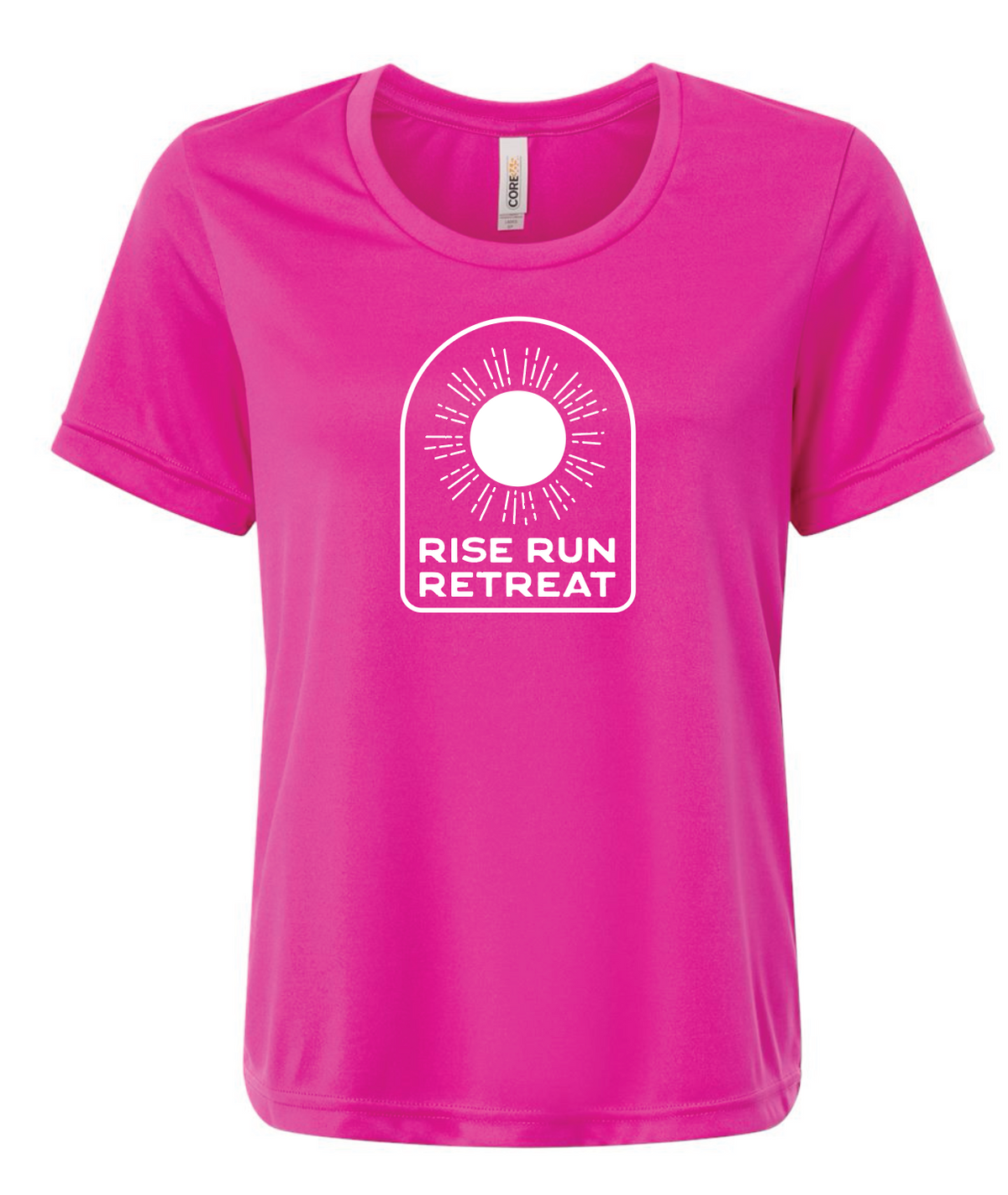 Rise Run Retreat SS UV Performance Top PINK