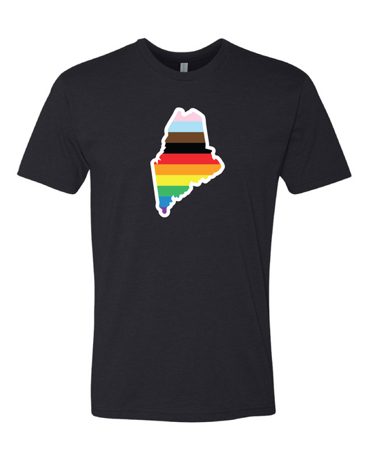 Rainbow Graphic Maine Short Sleeve T-shirt