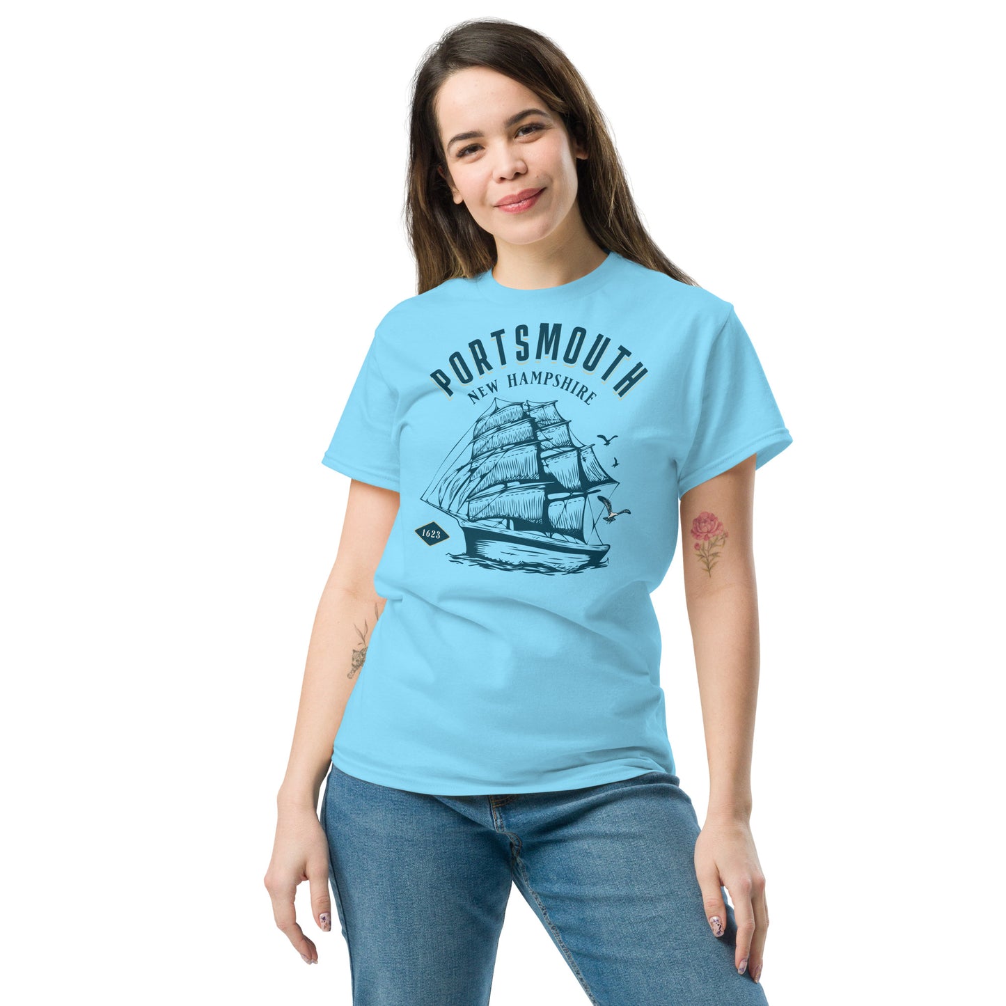 Portsmouth NH 100% cotton Tee